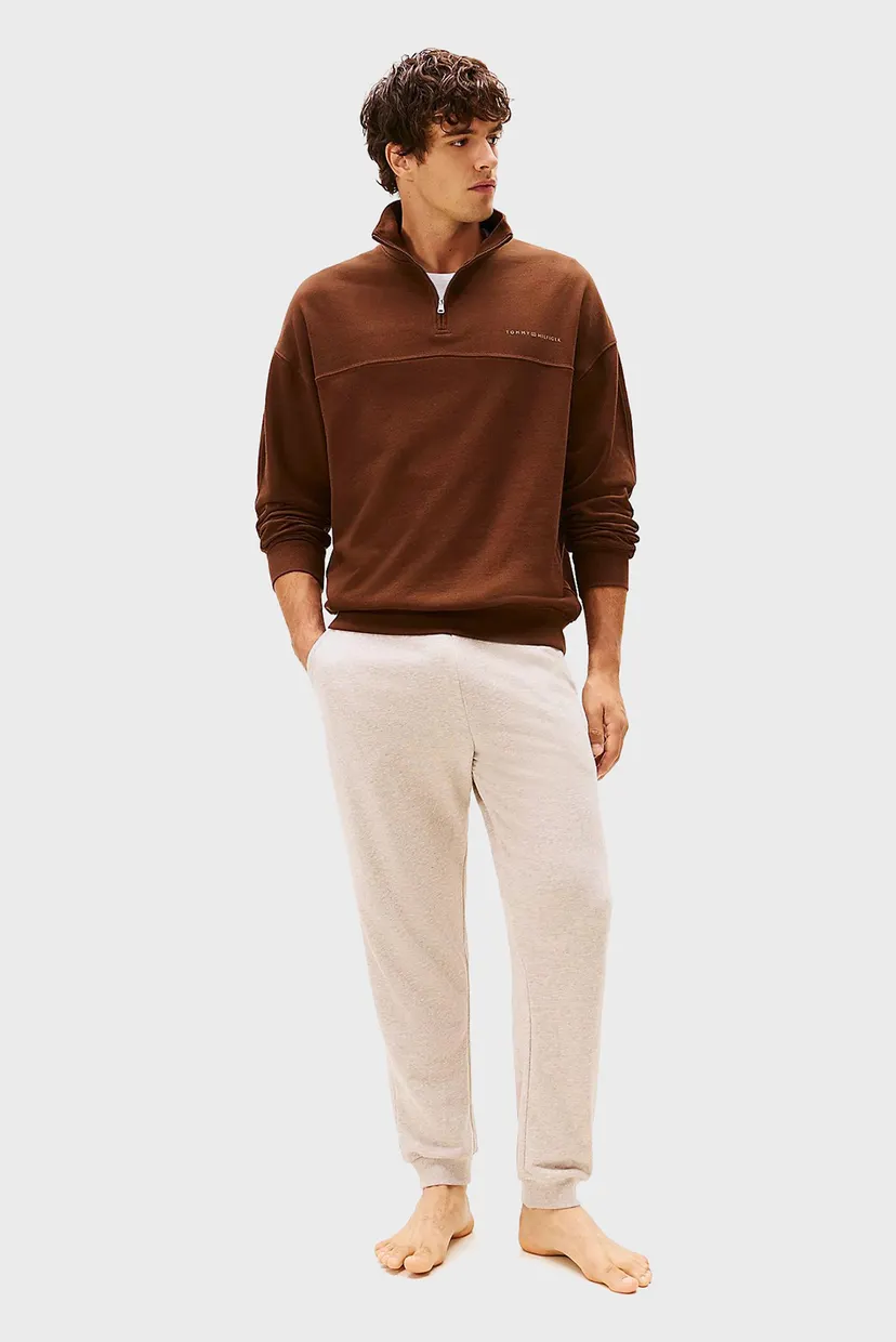 Мужская коричневая кофта HALF ZIP Tommy Hilfiger UM0UM03626 — MD