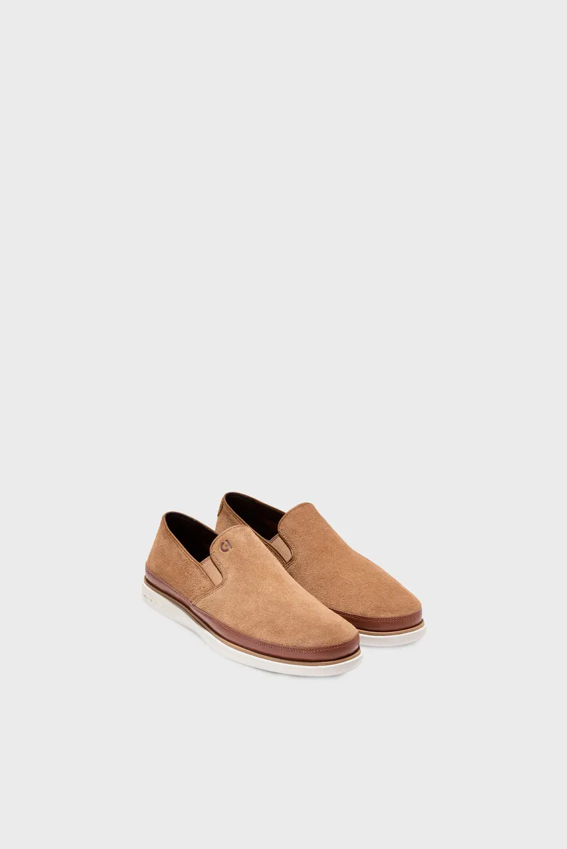 Мужские коричневые замшевые слипоны GrandPrø Strawpoint Twin Gore Loafer 5