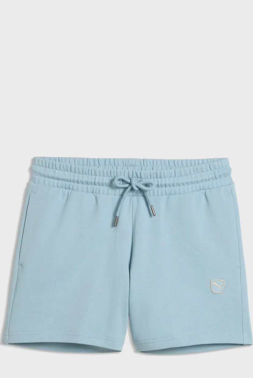 Женские голубые шорты Essentials Elevated Mid-Rise 5