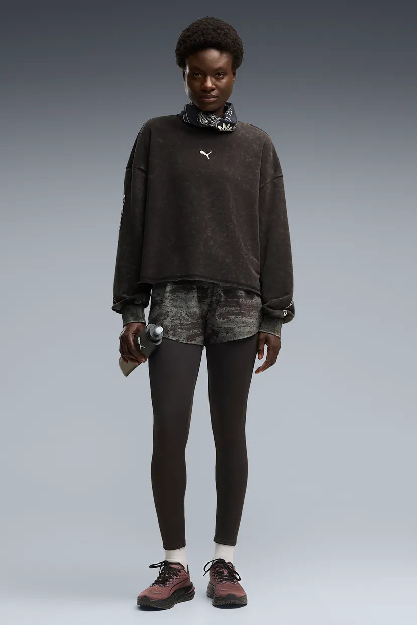 Женский черный свитшот Run Culture Collective Oversized Graphic Sweatshirt Women 3