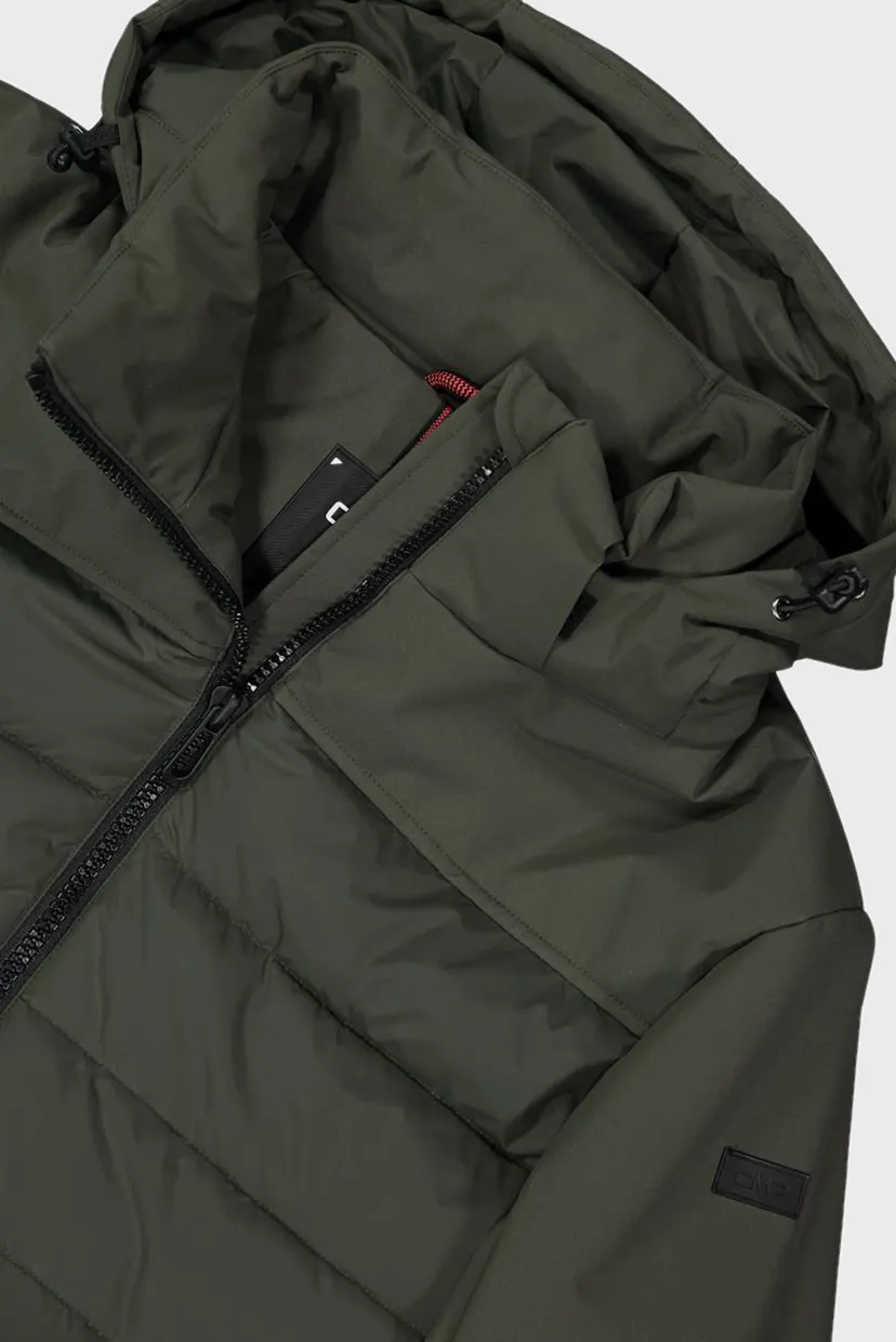 Чоловіча оливкова куртка ZIP HOOD FEEL WARM 5