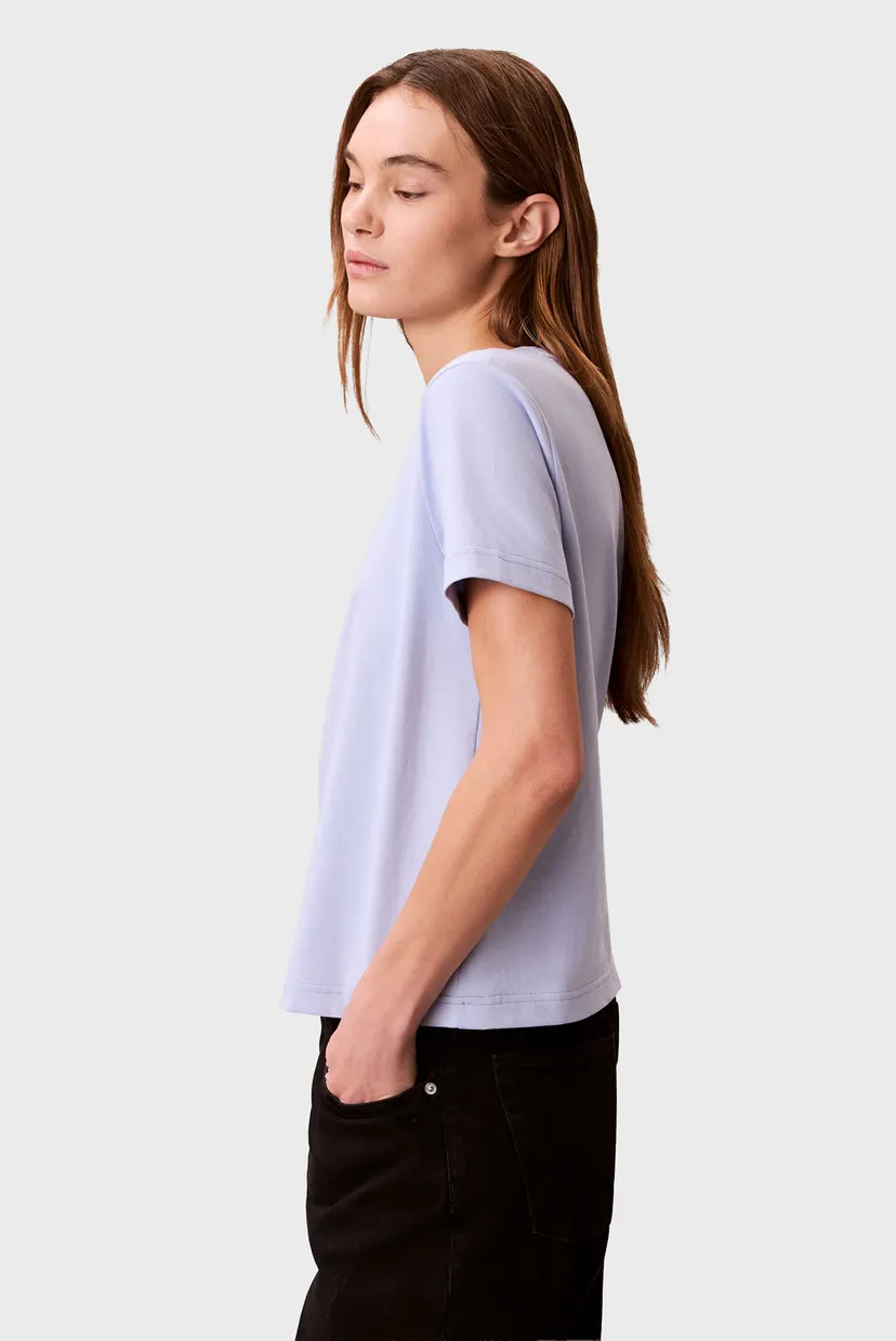 Женская голубая футболка LOGO GRAPHIC TEE 3