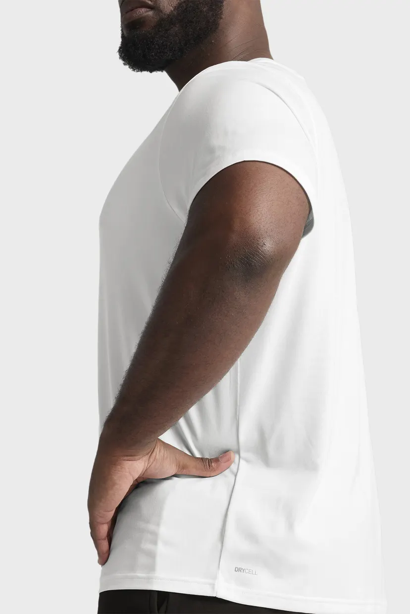 Мужская белая футболка TAD ESSENTIALS Solid Cat Tee Men 5