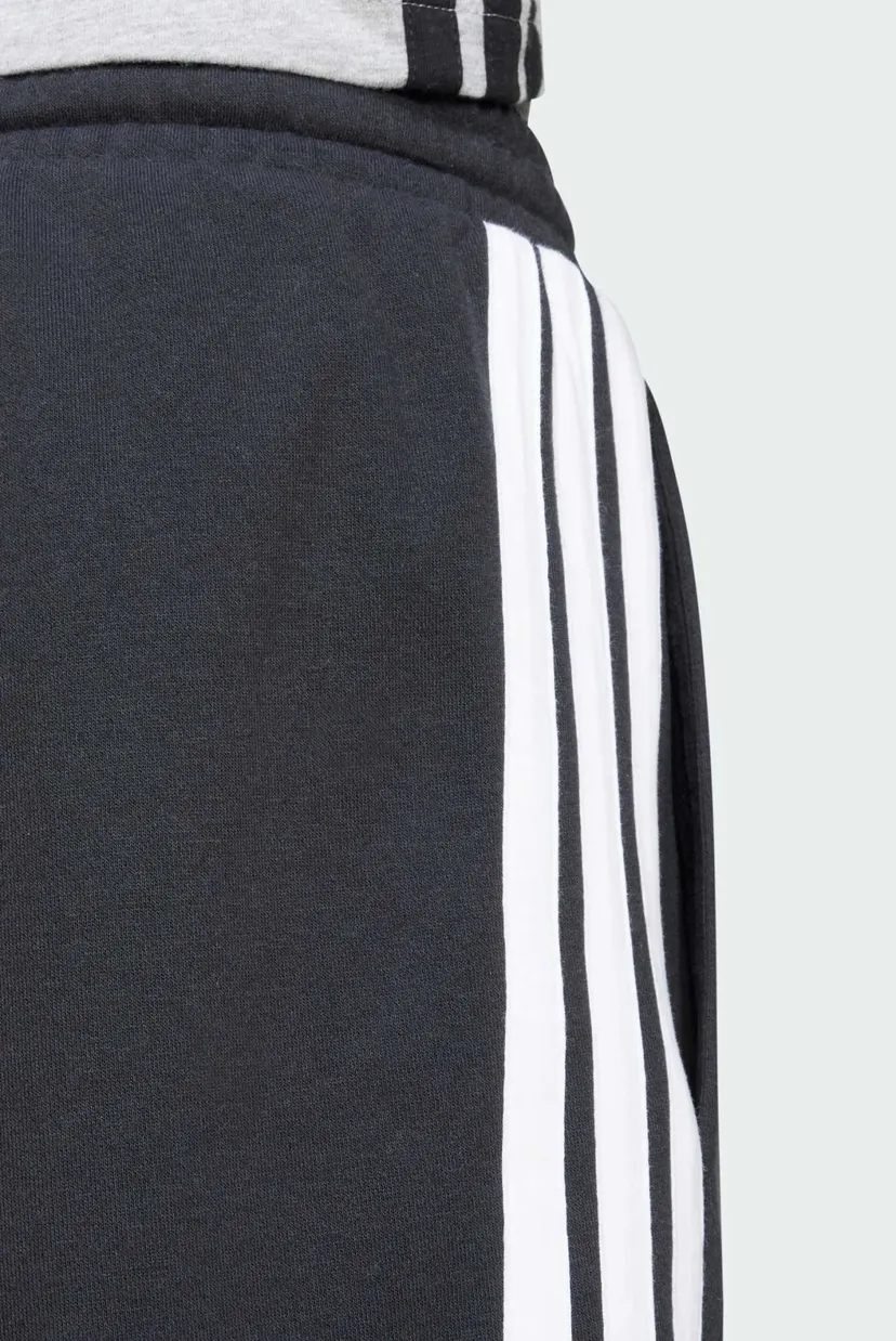 Чоловічі чорні шорти Essential 3-Stripes French Terry 5