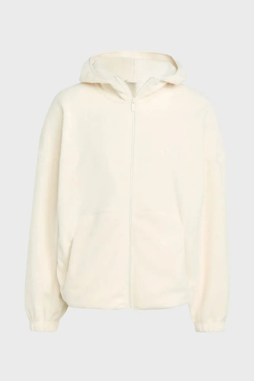 Мужское белое худи Future Icons Small Logo Low Pile Fleece Full-Zip 6