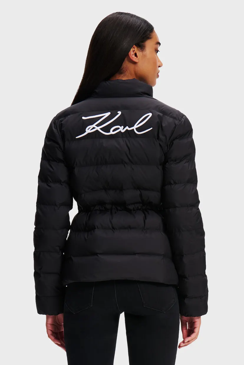 Женская черная куртка puffer jacket 3