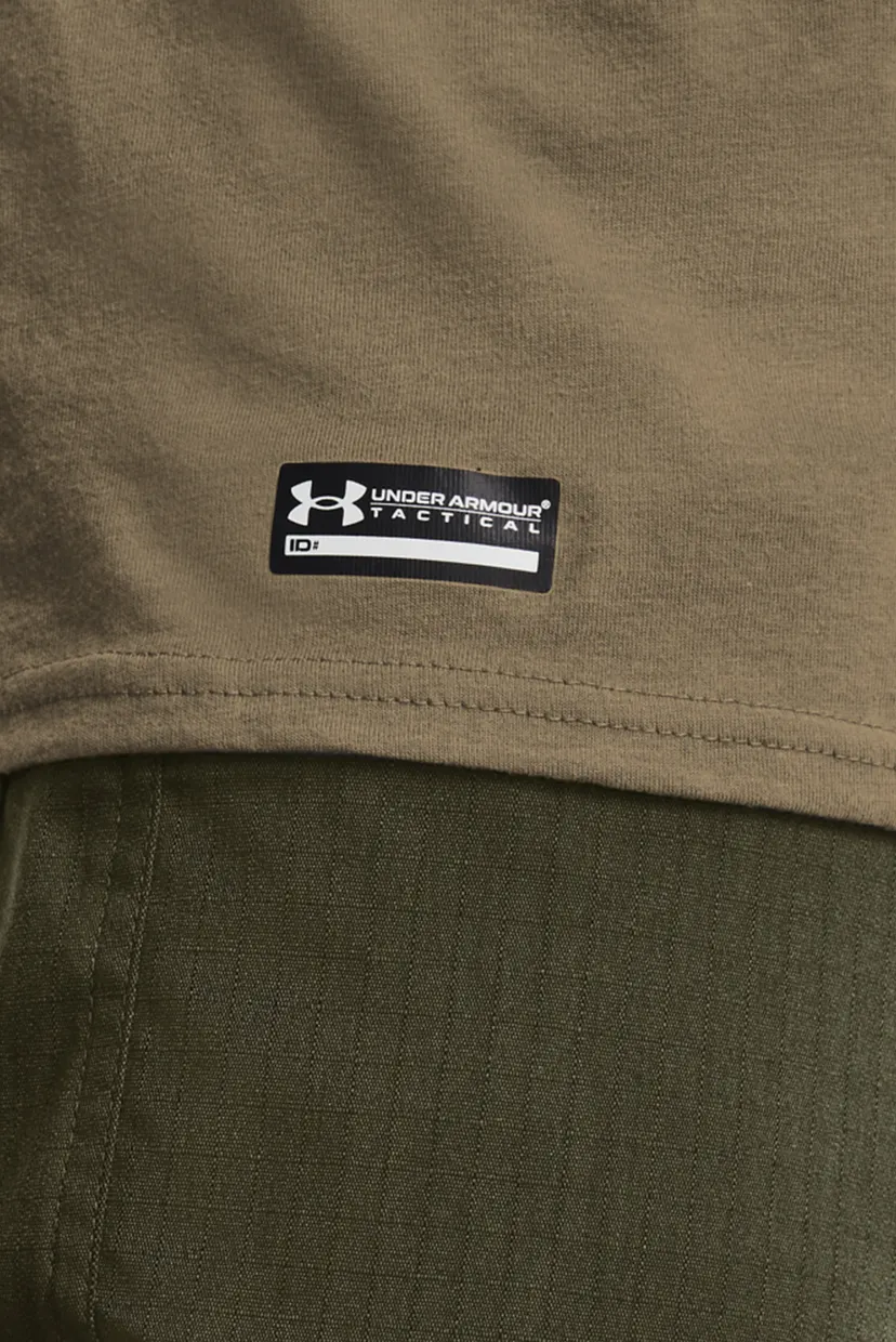 Чоловіча зелена футболка UA Tac Cotton T 4