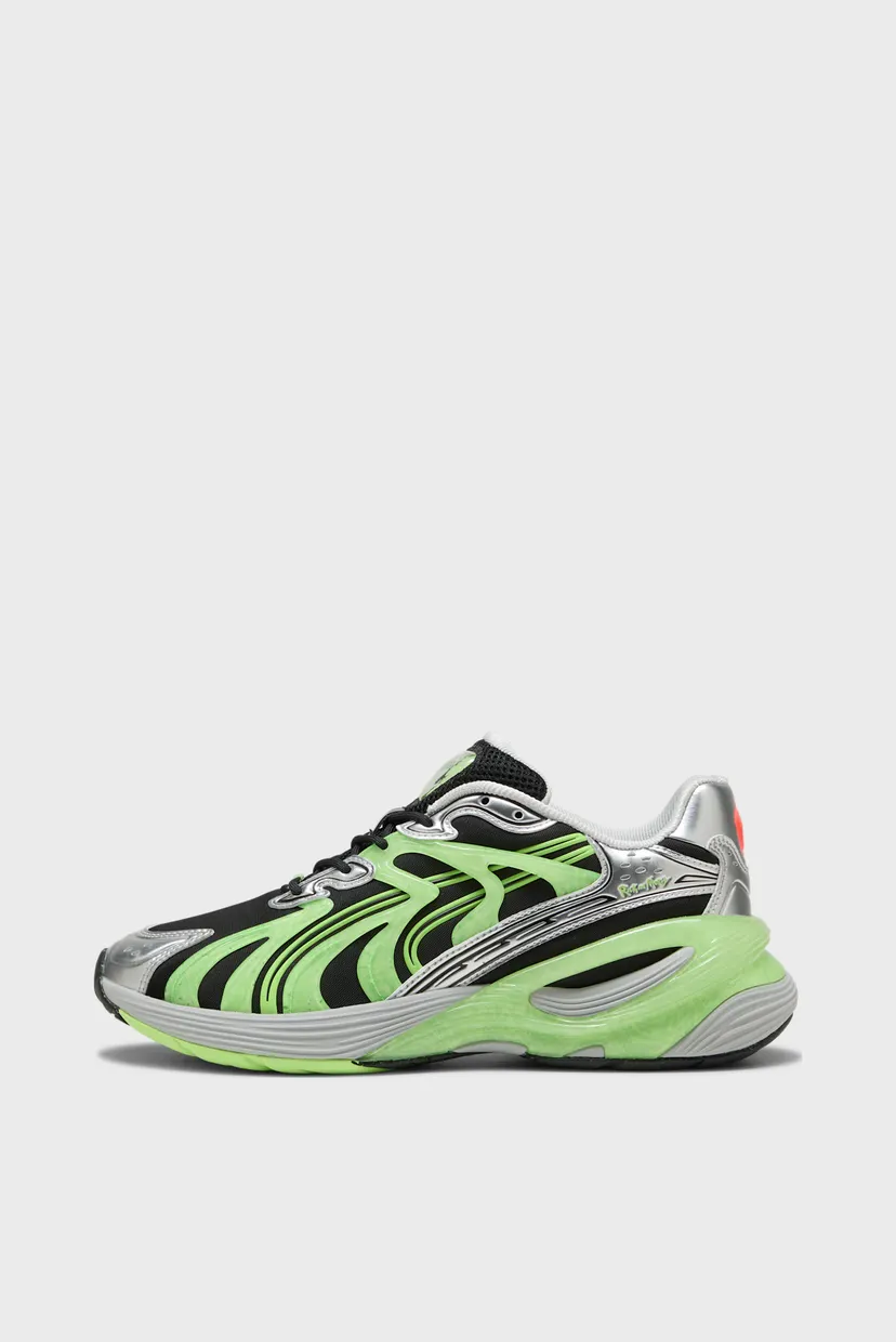Зеленые кроссовки PUMA x RICK AND MORTY Inverse Sneakers Unisex 3