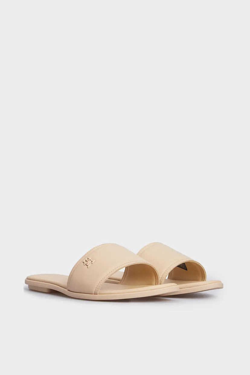 Жіночі бежеві шкіряні слайдери POP COLOR MULE 3