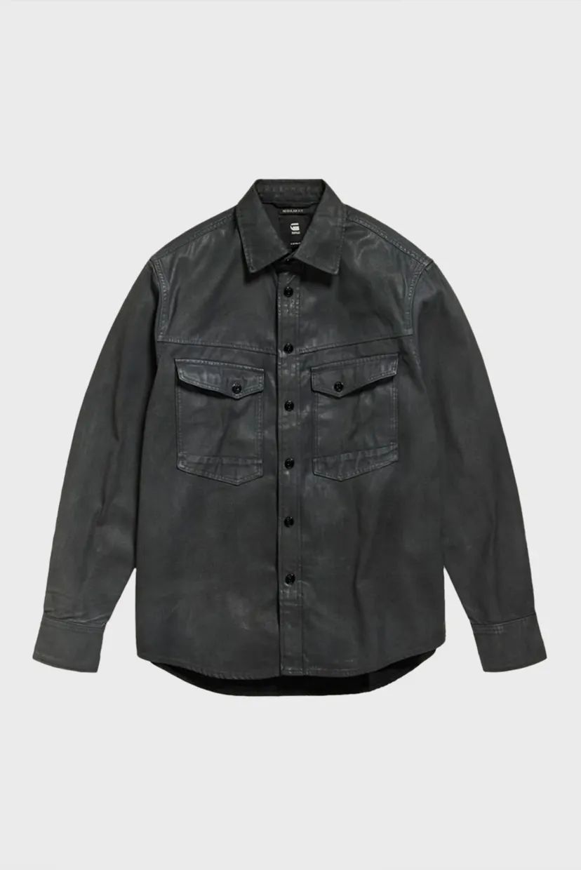Чоловіча чорна джинсова сорочка Dakota regular 4