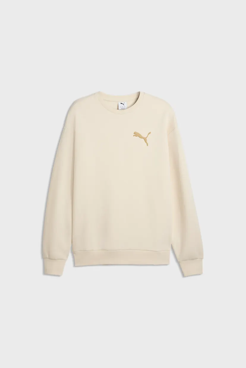 Мужской бежевый свитшот Essentials Elevated Cat Logo Relaxed Sweatshirt Men 4