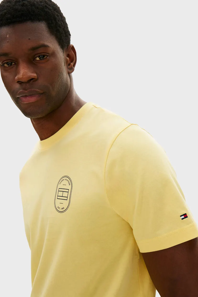 Мужская желтая футболка BRAND LOVE ROUNDEL 4