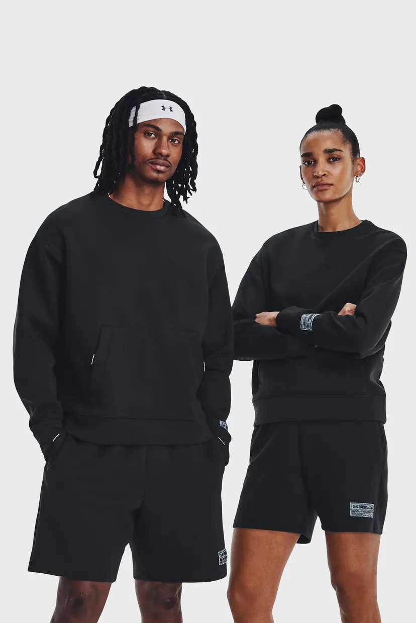 Чорний світшот UA Summit Knit Crew (унісекс) 6