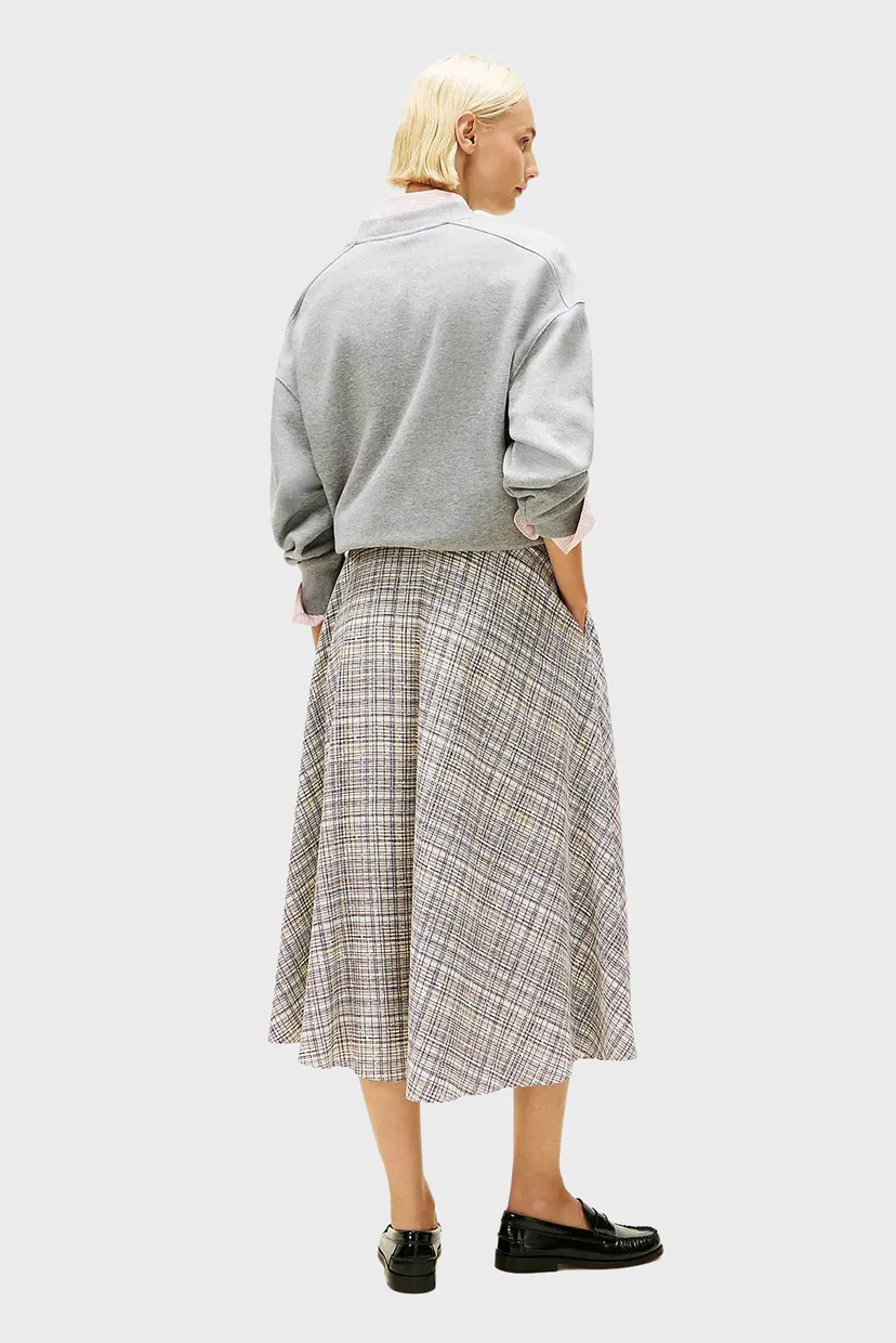 Жіноча картата спідниця PREPPY MIDI 3