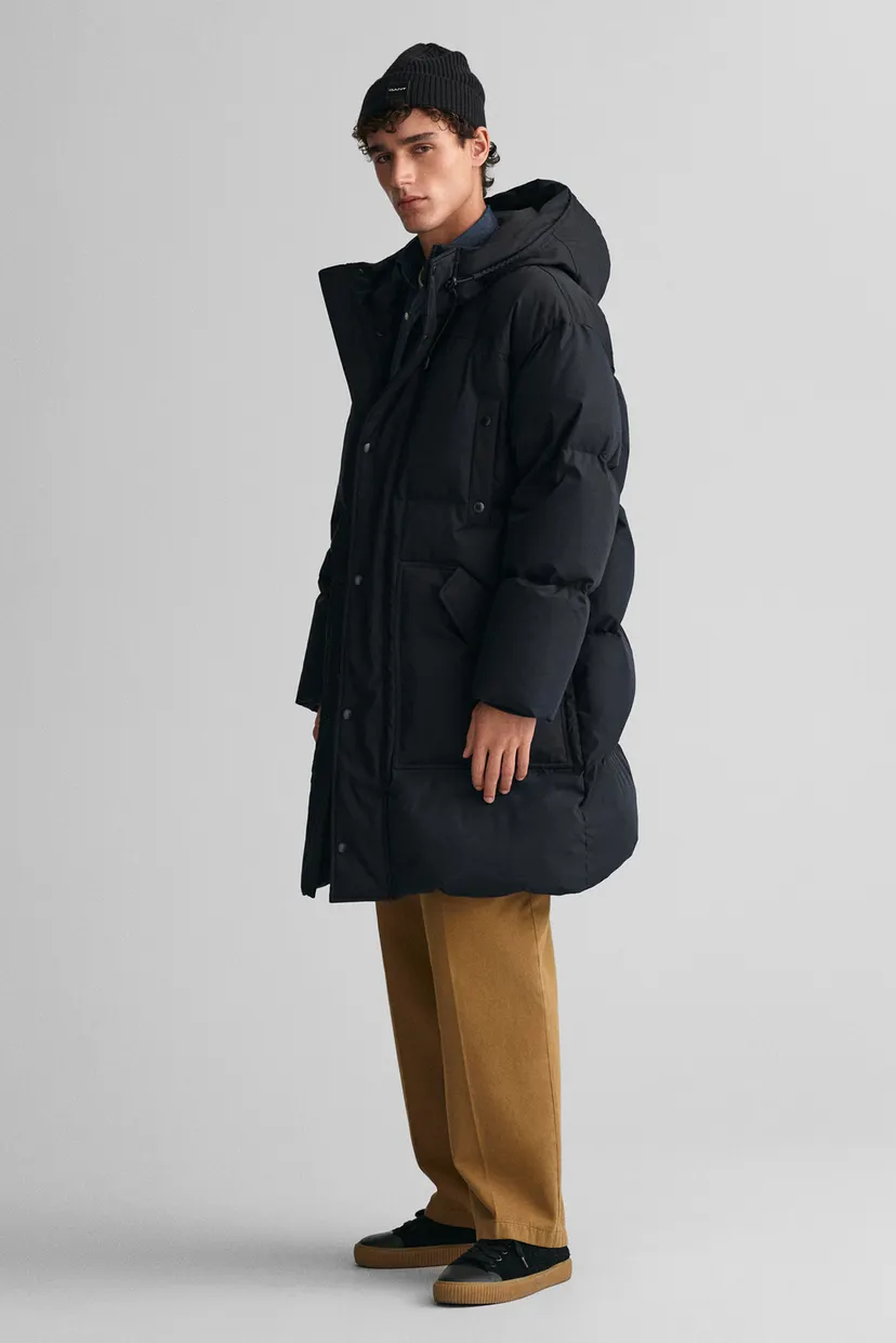Чоловічий чорний пуховик ELONGATED MIXED 3