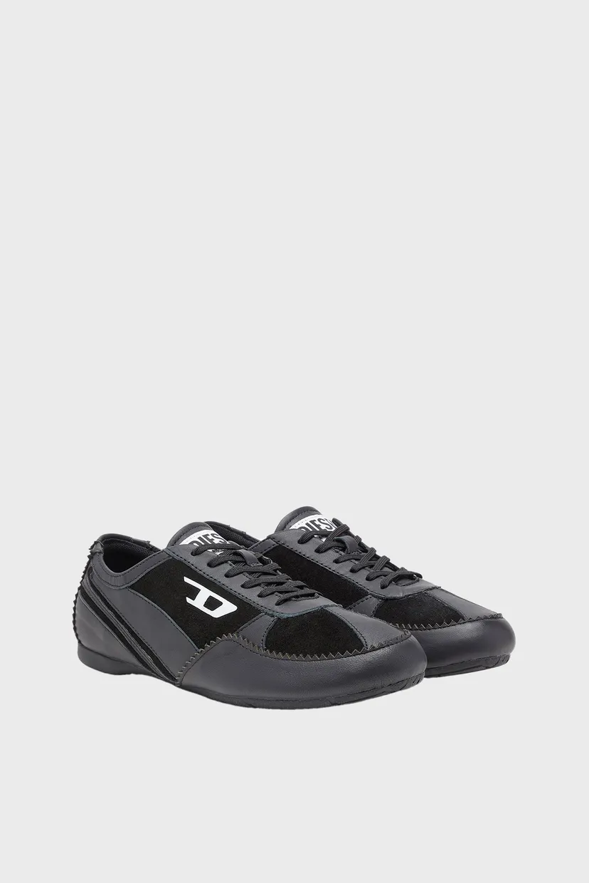 Женские черные кожаные кроссовки D-MILE / D-MILE LOW W SNEAKERS 3
