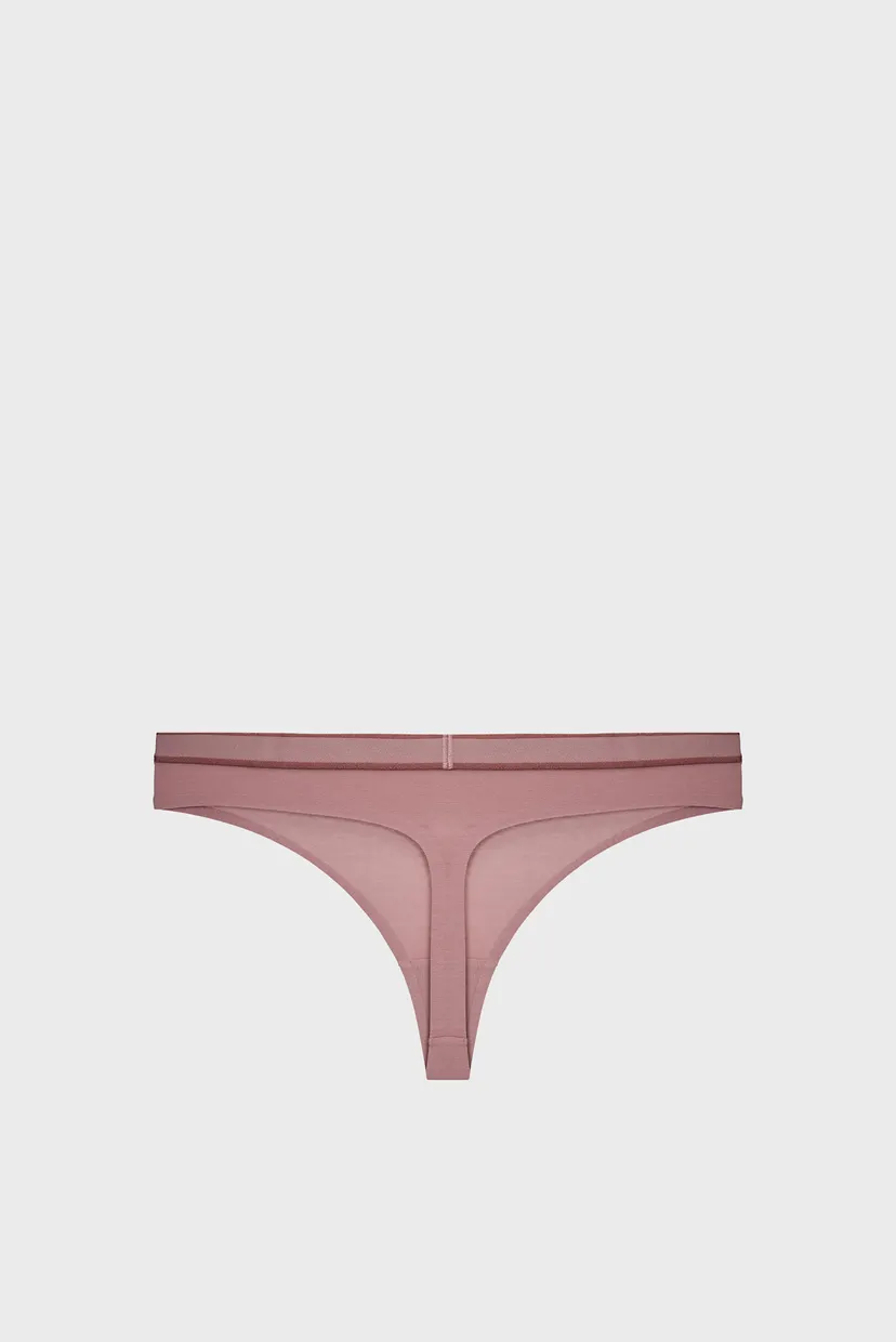 Женские розовые трусики THONG 9
