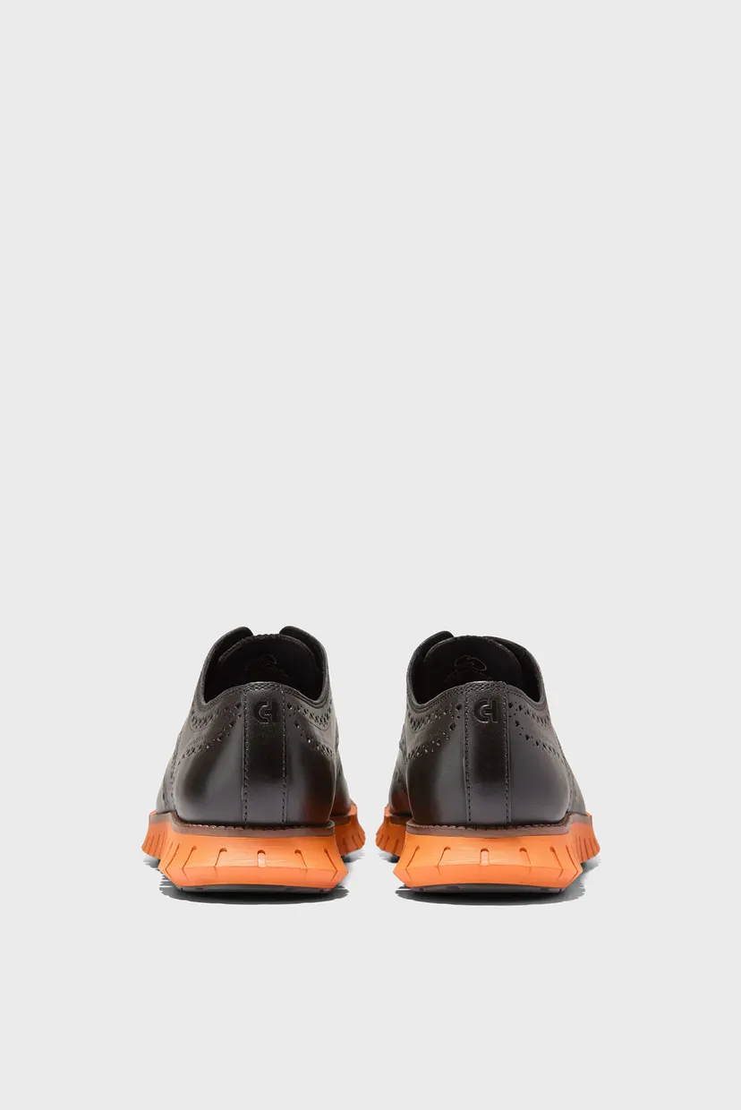 Мужские темно-коричневые кожаные оксфорды ZERØGRAND Remastered Wingtip Oxford 4
