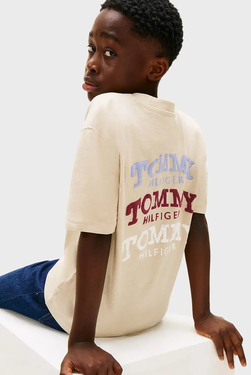 Детская белая футболка WASHED FADED GRAPHIC 5