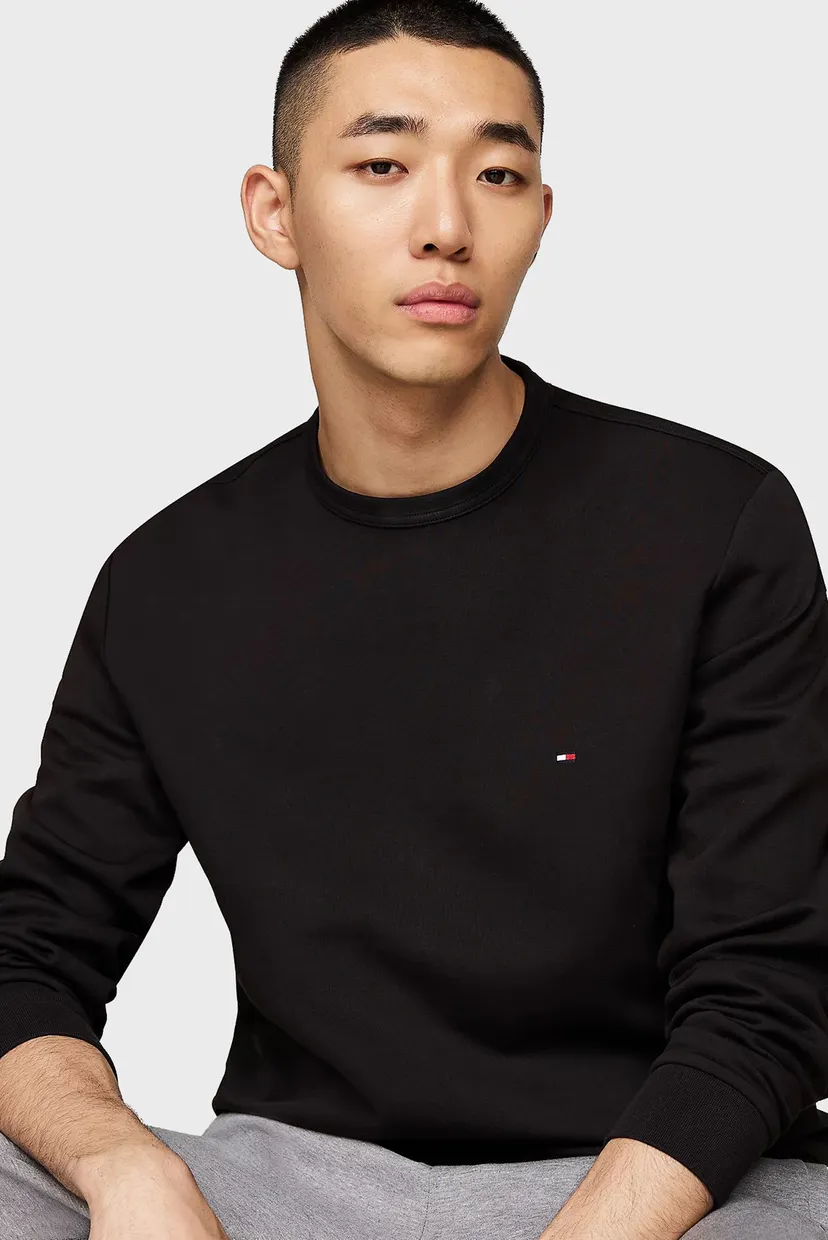 Мужской черный свитшот ESSENTIAL INTECHNO CREWNECK 4