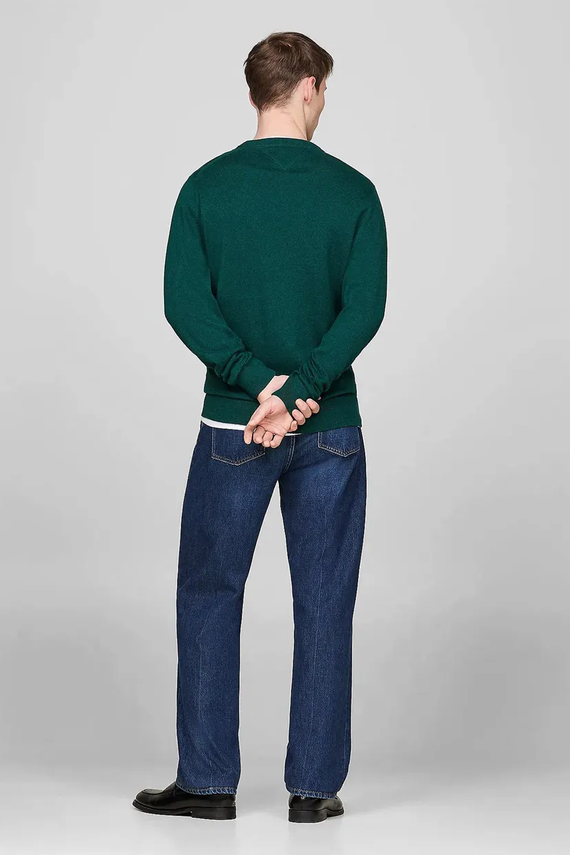 Мужской зеленый джемпер PIMA ORG CTN CASHMERE CREW NECK 3
