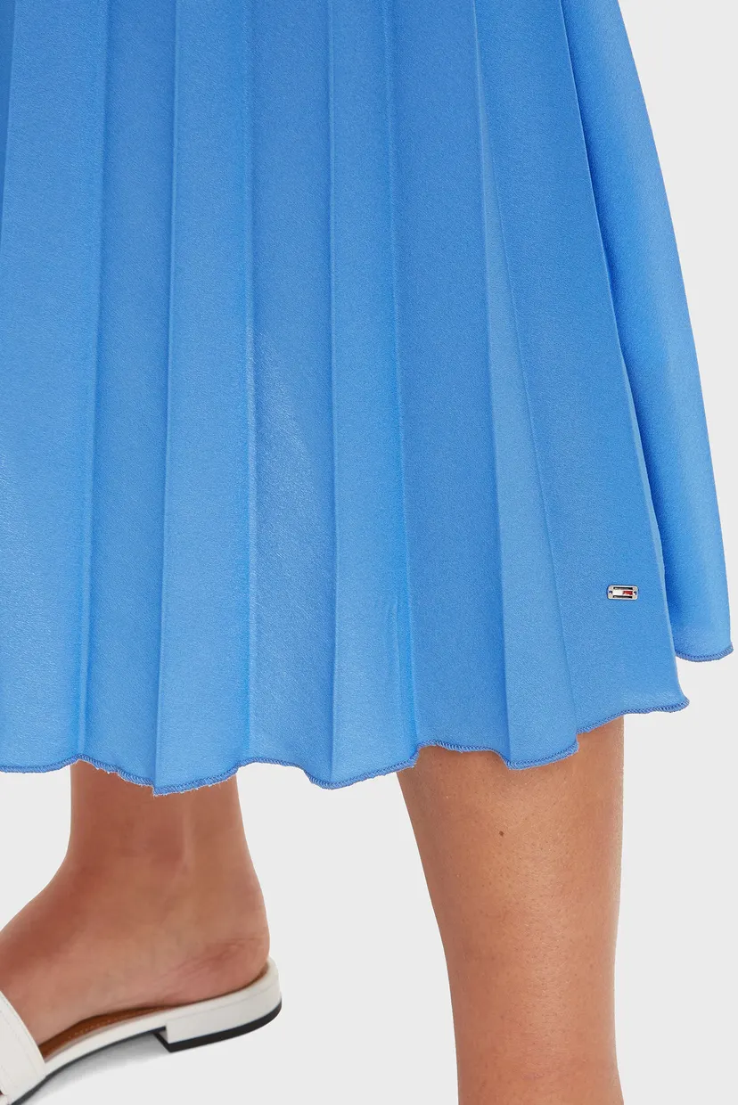 Жіноча блакитна сукня RIB TANK PLEATED 3