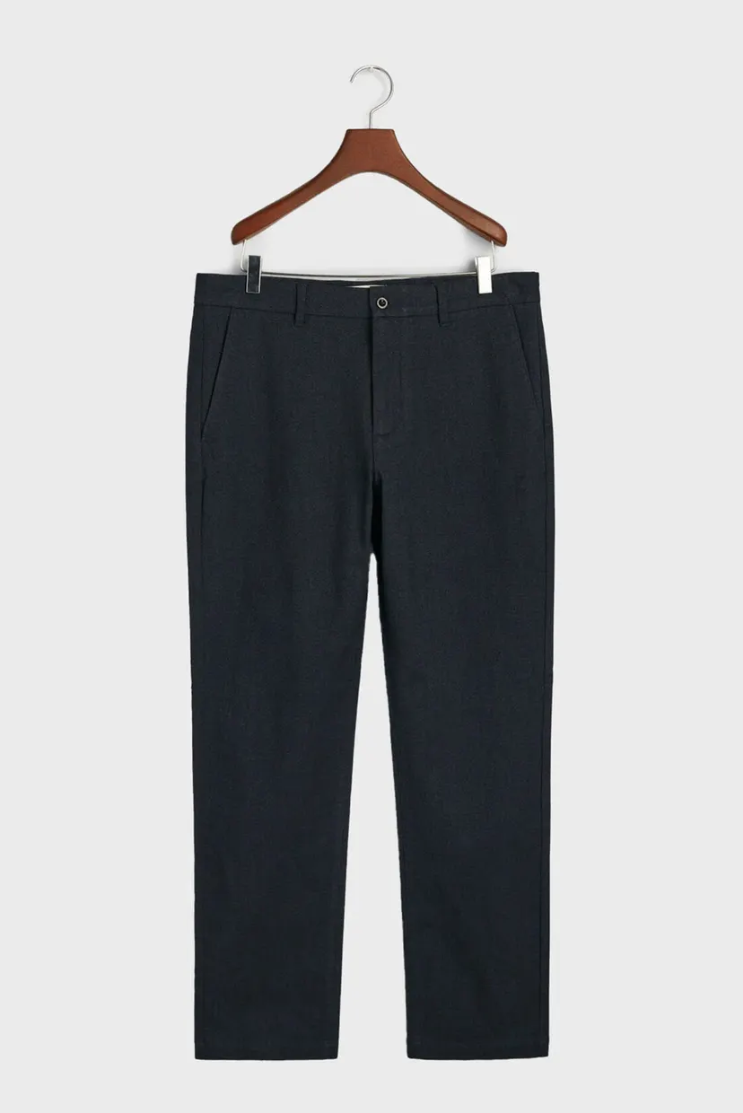 Мужские темно-синие брюки SLIM TWO TONE PANTS 5