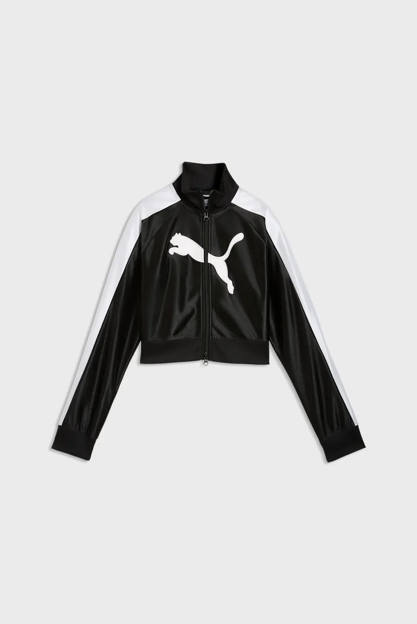 Женская черная спортивная кофта FUTURE.PUMA.ARCHIVE T7 Cropped Track Jacket Women 6