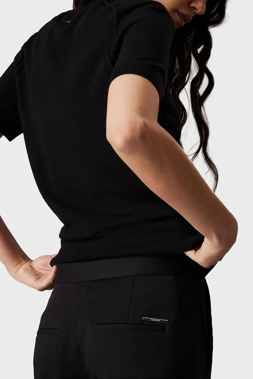 Жіночі чорні брюки COTTON STRETCH SLIM 4