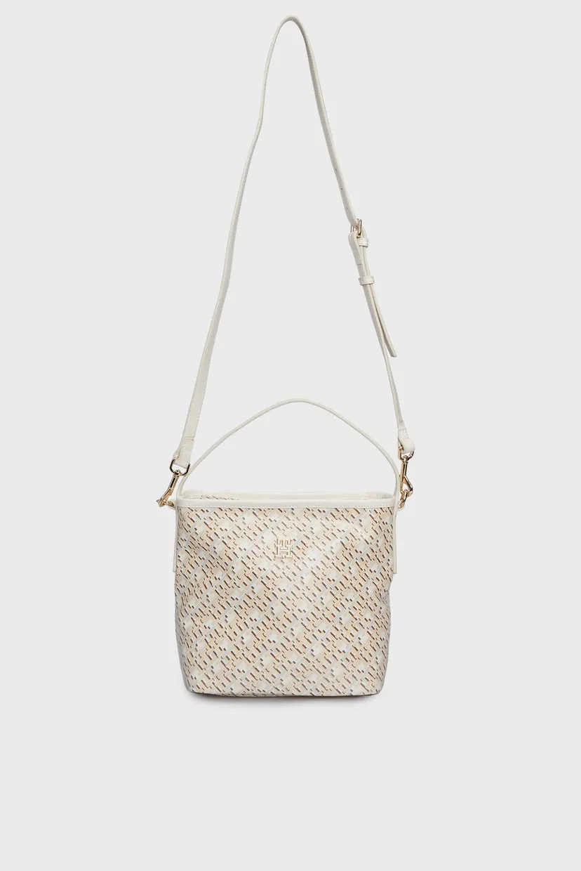 Жіноча сумка з візерунком TH MONOPLAY LEATHER BUCKET MONO 6