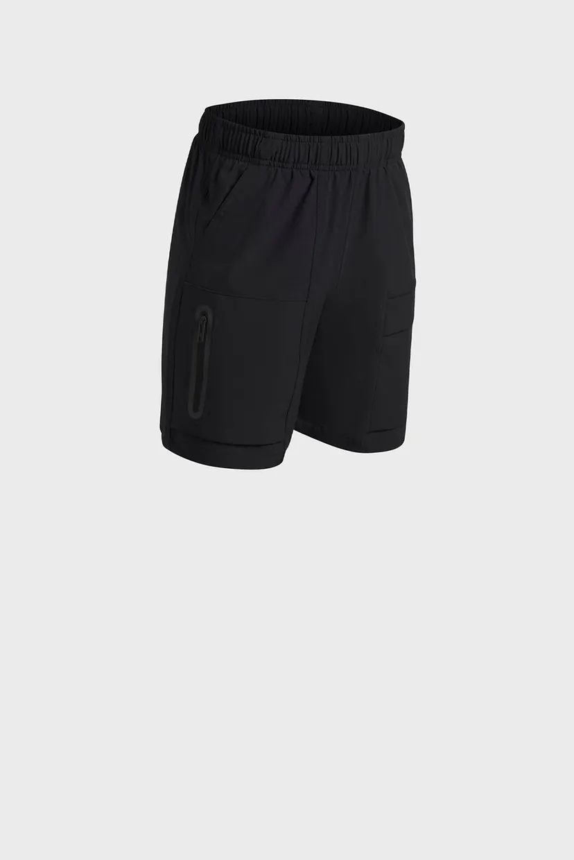 Детские черные шорты UA B UNSTOPPABLE WOVEN SHORT 3