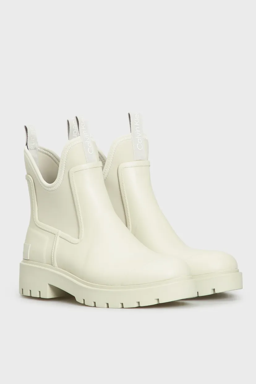 Женские белые резиновые сапоги MID RAINBOOT CHELSEA 3