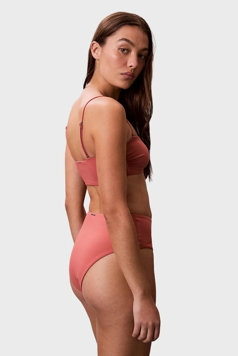 Женские коралловые трусики от купальника HIGH WAIST BIKINI 3