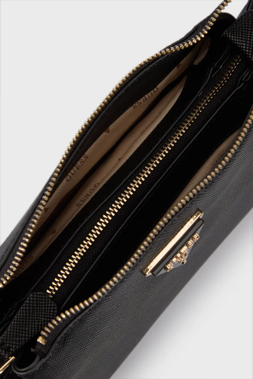 Женская черная сумка NOELLE TRI COMPARTMENT XBODY Guess