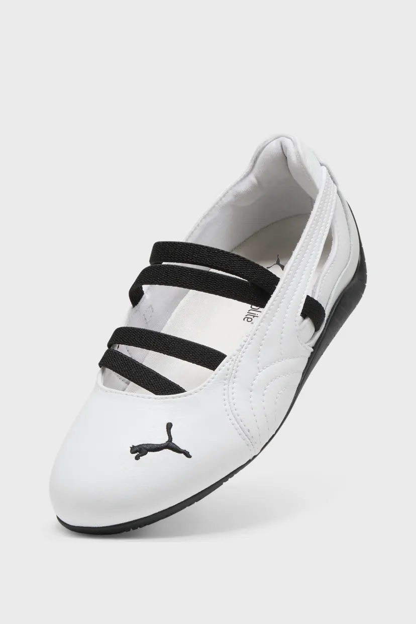 Женские белые кожаные балетки Speedcat Ballet Leather Shoes Women 6