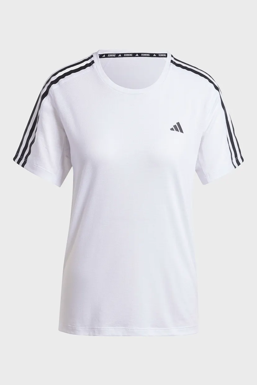 Жіноча біла футболка Own the Run 3-Stripes 6
