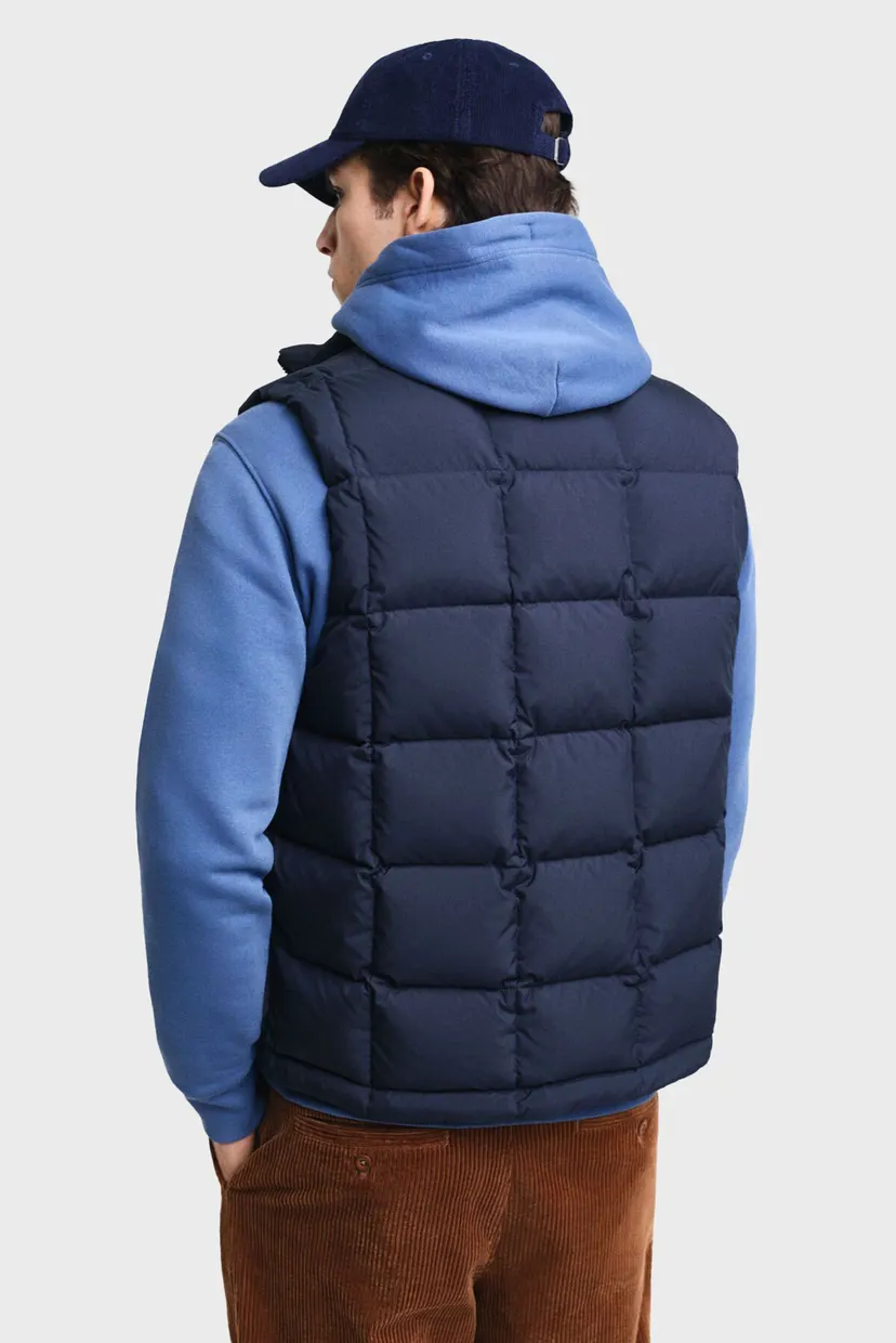 Чоловічий темно-синій пуховий жилет MID DOWN VEST 3