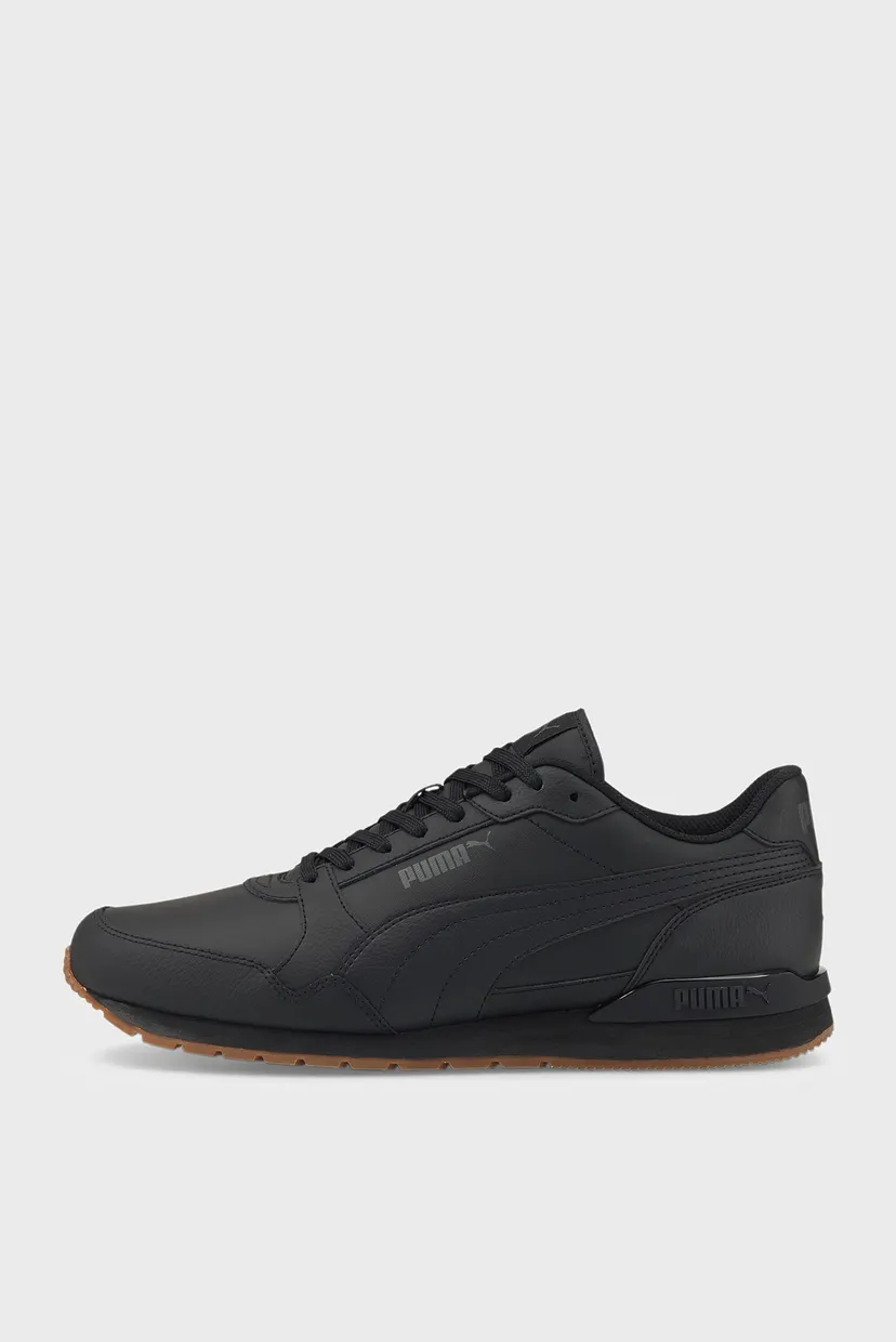 Черные кожаные кроссовки ST Runner v3 L Trainers 5