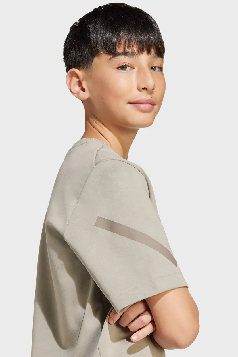 Детская бежевая футболка adidas Z.N.E. Kids 6