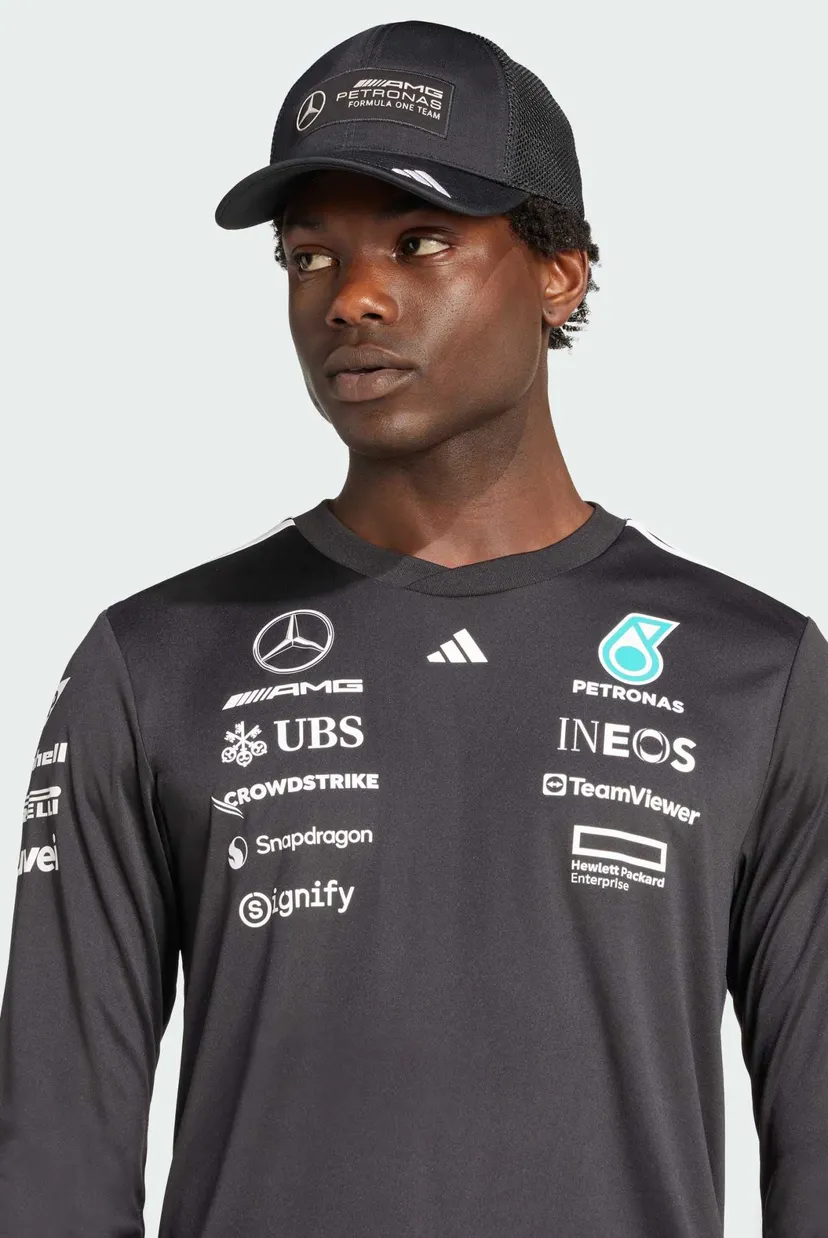Чоловічий чорний лонгслів Mercedes - AMG Petronas Formula One Team Driver 4