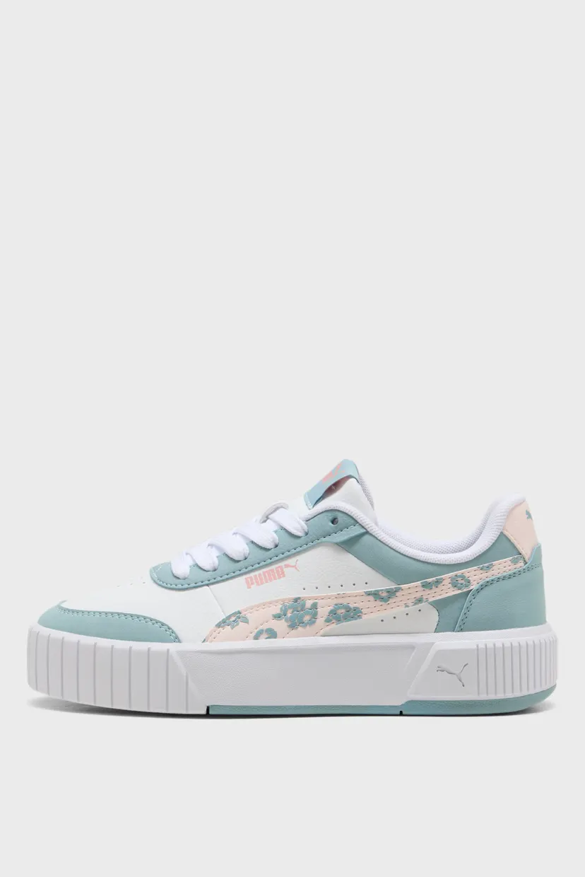 Дитячі блакитні снікерси Carina Mia Floral Sneakers Youth 3