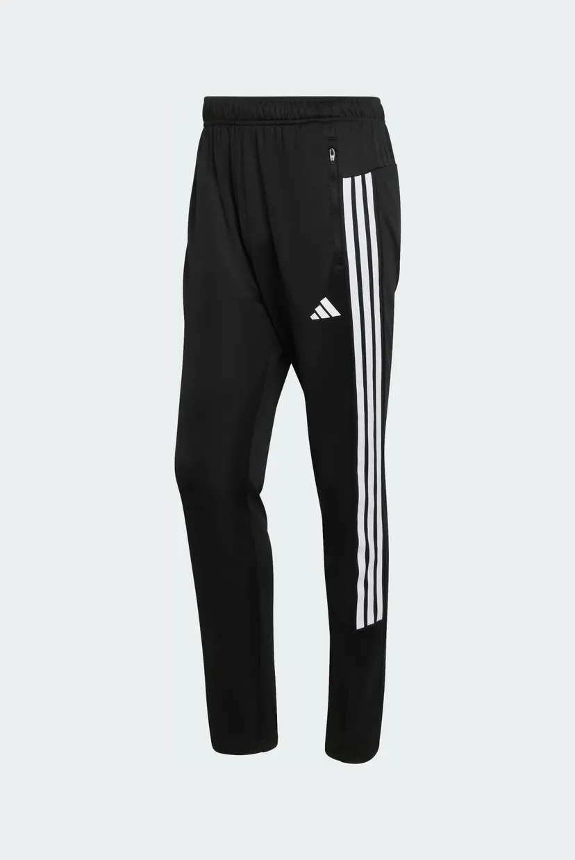 Мужские черные спортивные брюки WORKOUT ESSENTIALS ALL-SET 3-STRIPES KNIT 6