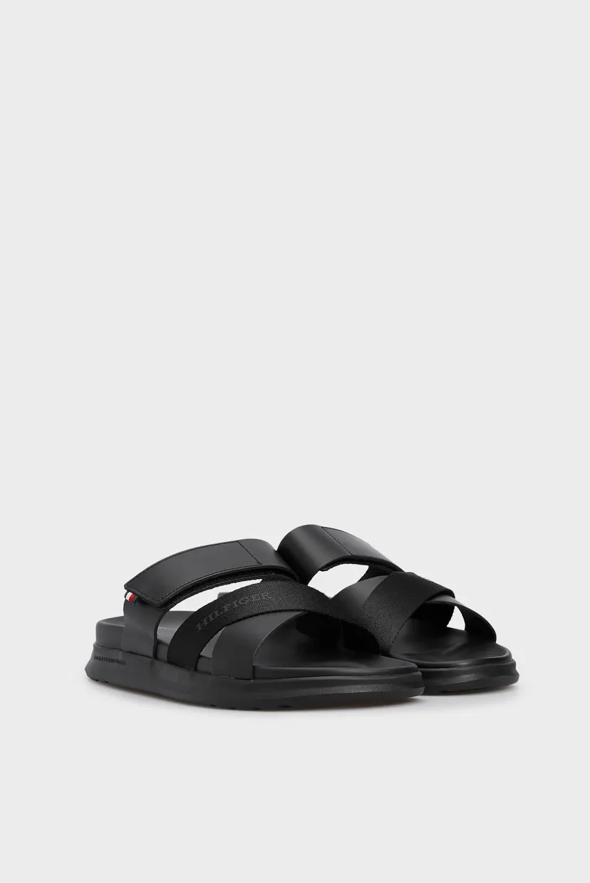Чоловічі чорні слайдери D DENSITY HILFIGER MIX SANDAL 3