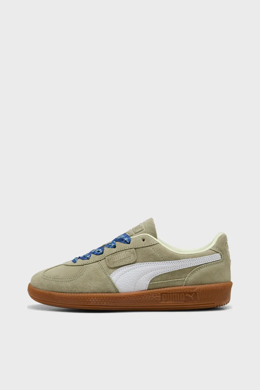 Женские оливковые замшевые сникерсы Palermo Laces Sneakers Women 3