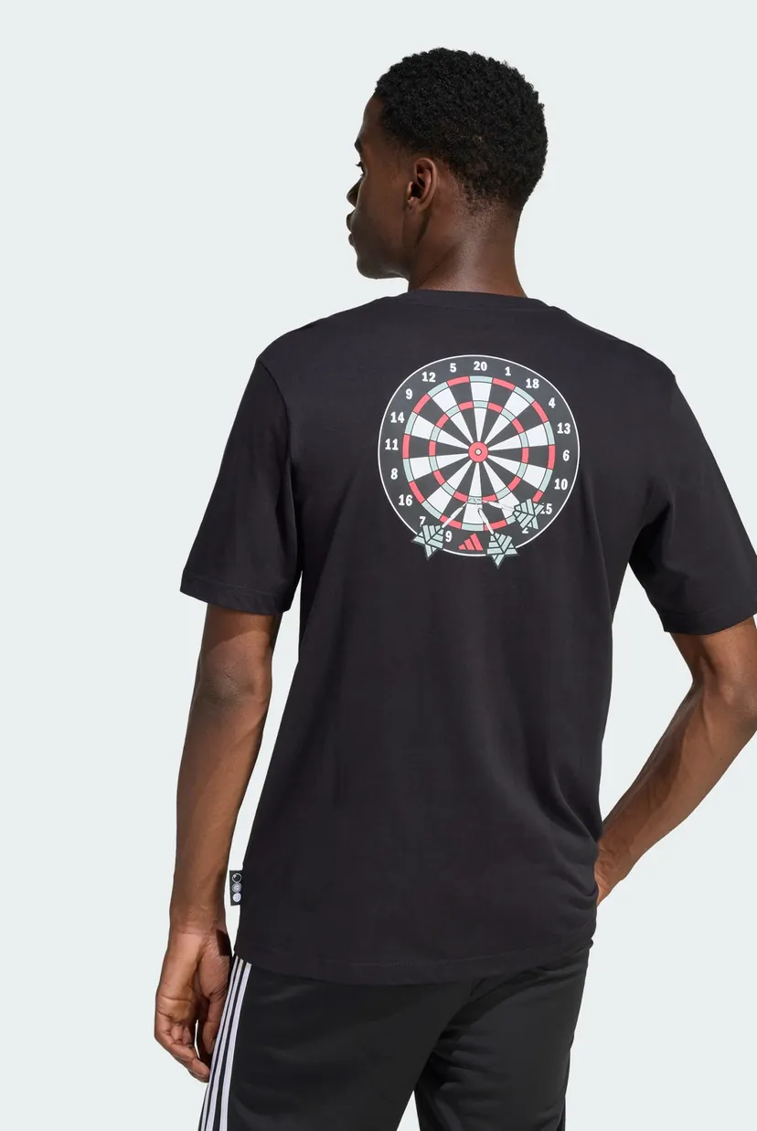 Чоловіча чорна футболка NOVELTY DART GRAPHIC 3