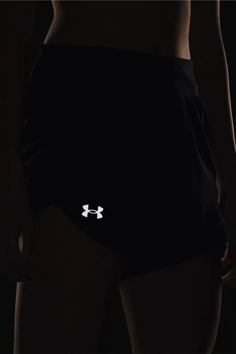 Женские черные шорты UA Fly By Elite HI SHORT 4