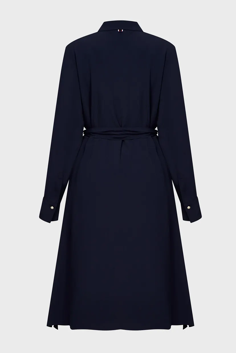 Женское темно-синее платье CREPE KNEE SHIRT DRESS LS 6