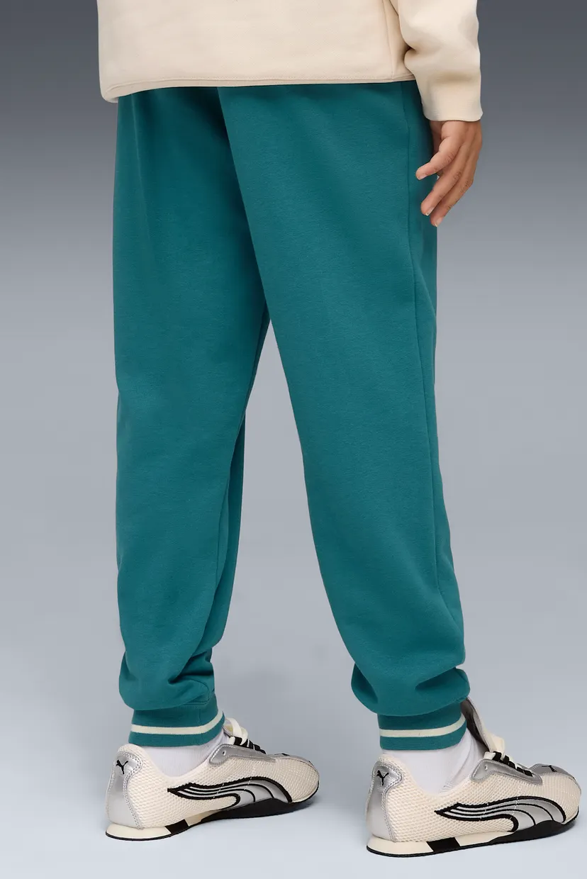Детские бирюзовые спортивные брюки PUMA Class Graphic Sweatpants Youth 3
