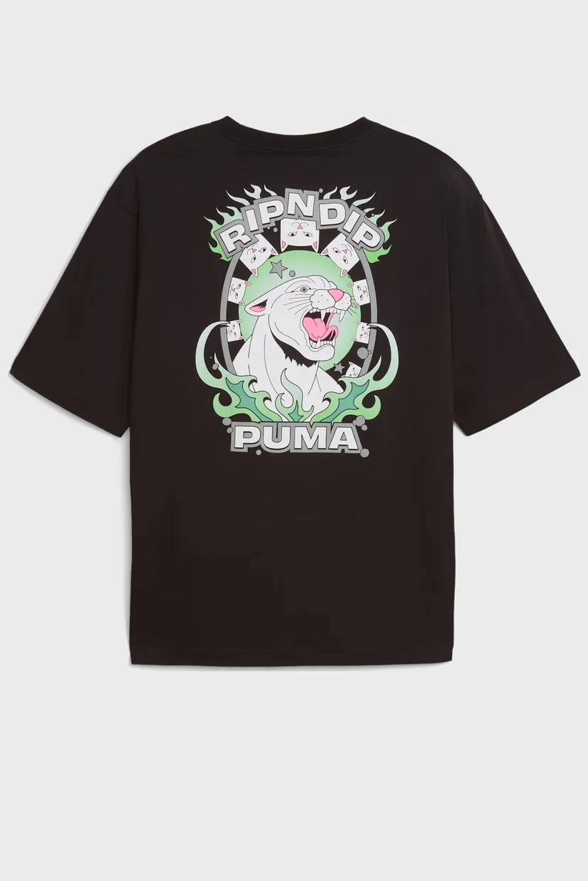 Мужская черная футболка PUMA x RIPNDIP Boxy Tee Men 7