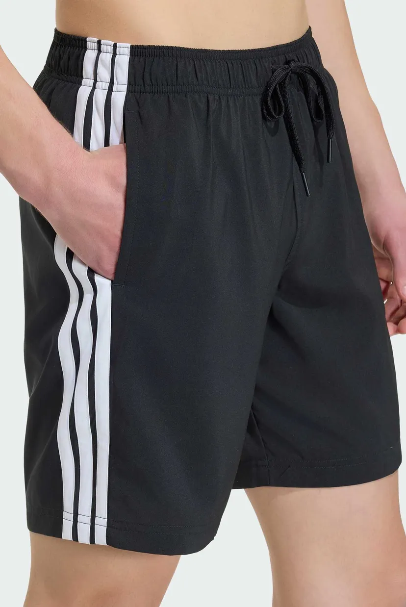 Чоловічі чорні плавальні шорти 3 STRIPES 8 INCH 5